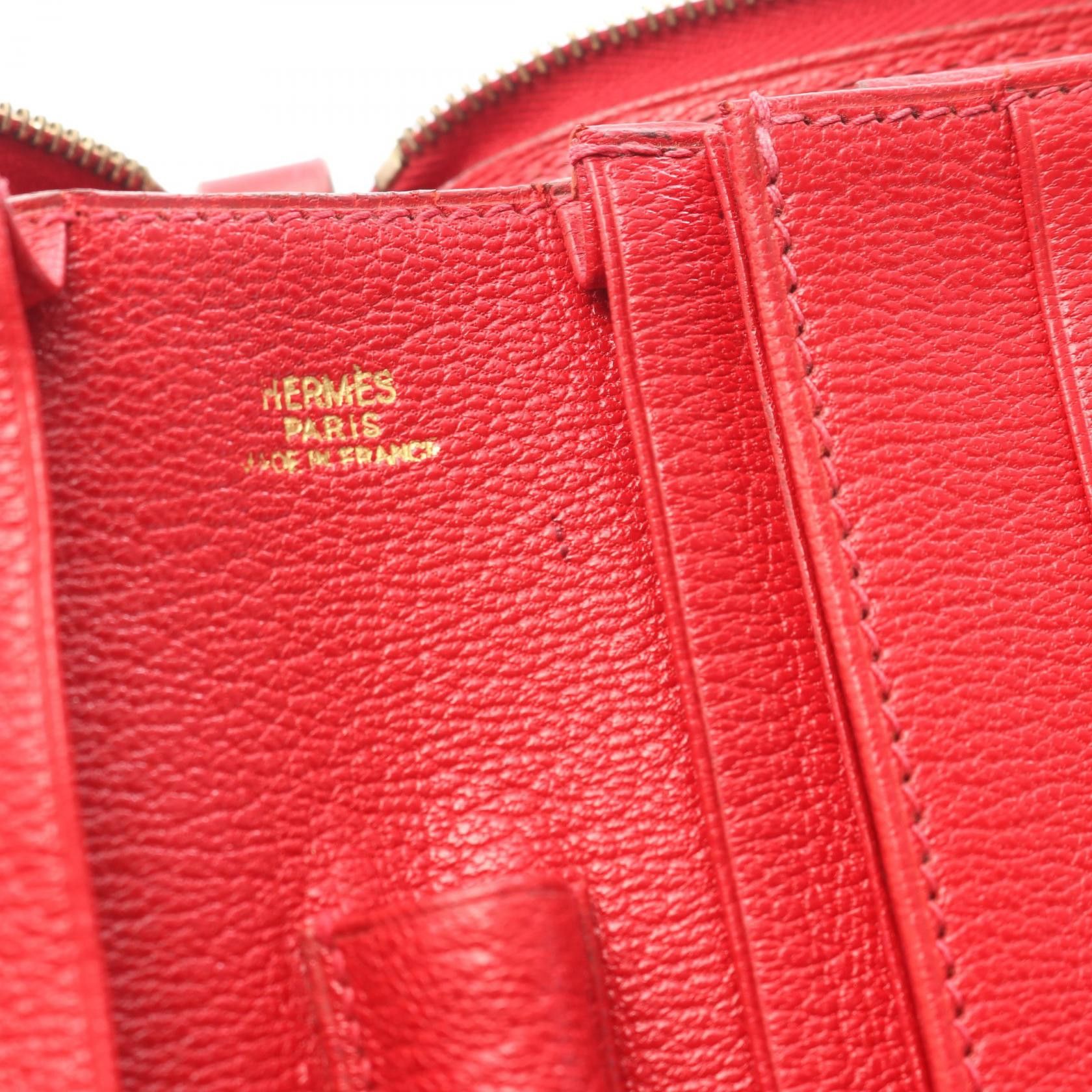 Hermes Hermes Hermes Charlie Box Calf Long Wallet Leather Long Wallet Stamp C (1999) Size ONE SIZE - 6 Thumbnail