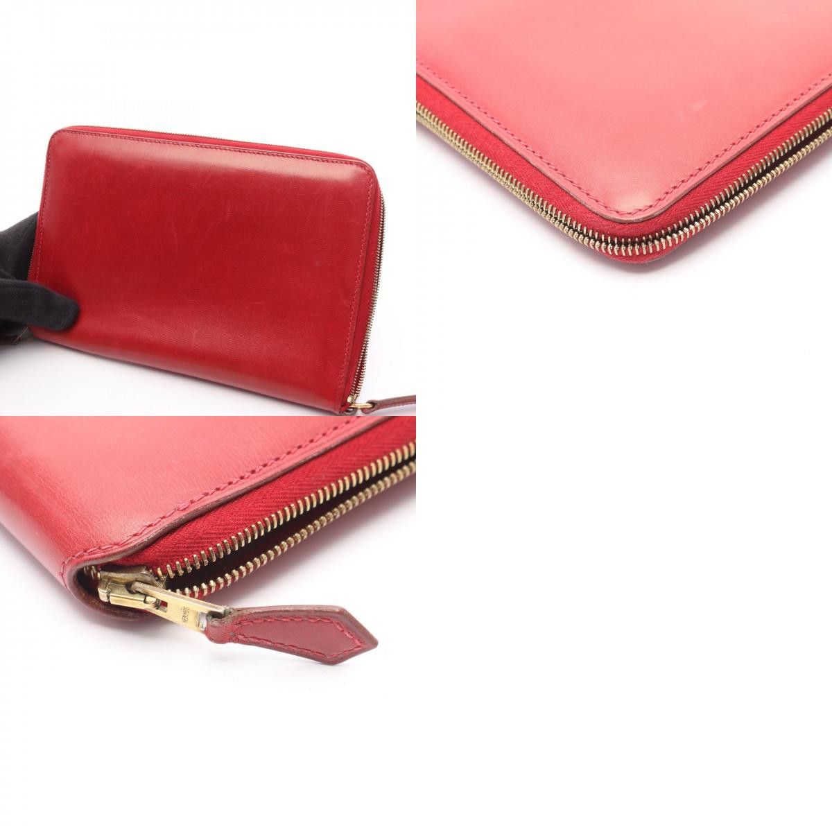 Hermes Hermes Hermes Charlie Box Calf Long Wallet Leather Long Wallet Stamp C (1999) Size ONE SIZE - 10 Thumbnail