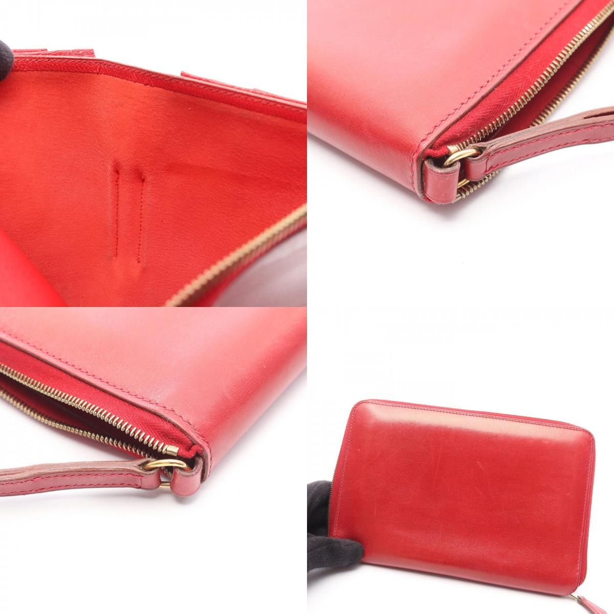 Hermes Hermes Hermes Charlie Box Calf Long Wallet Leather Long Wallet Stamp C (1999) Size ONE SIZE - 9 Thumbnail