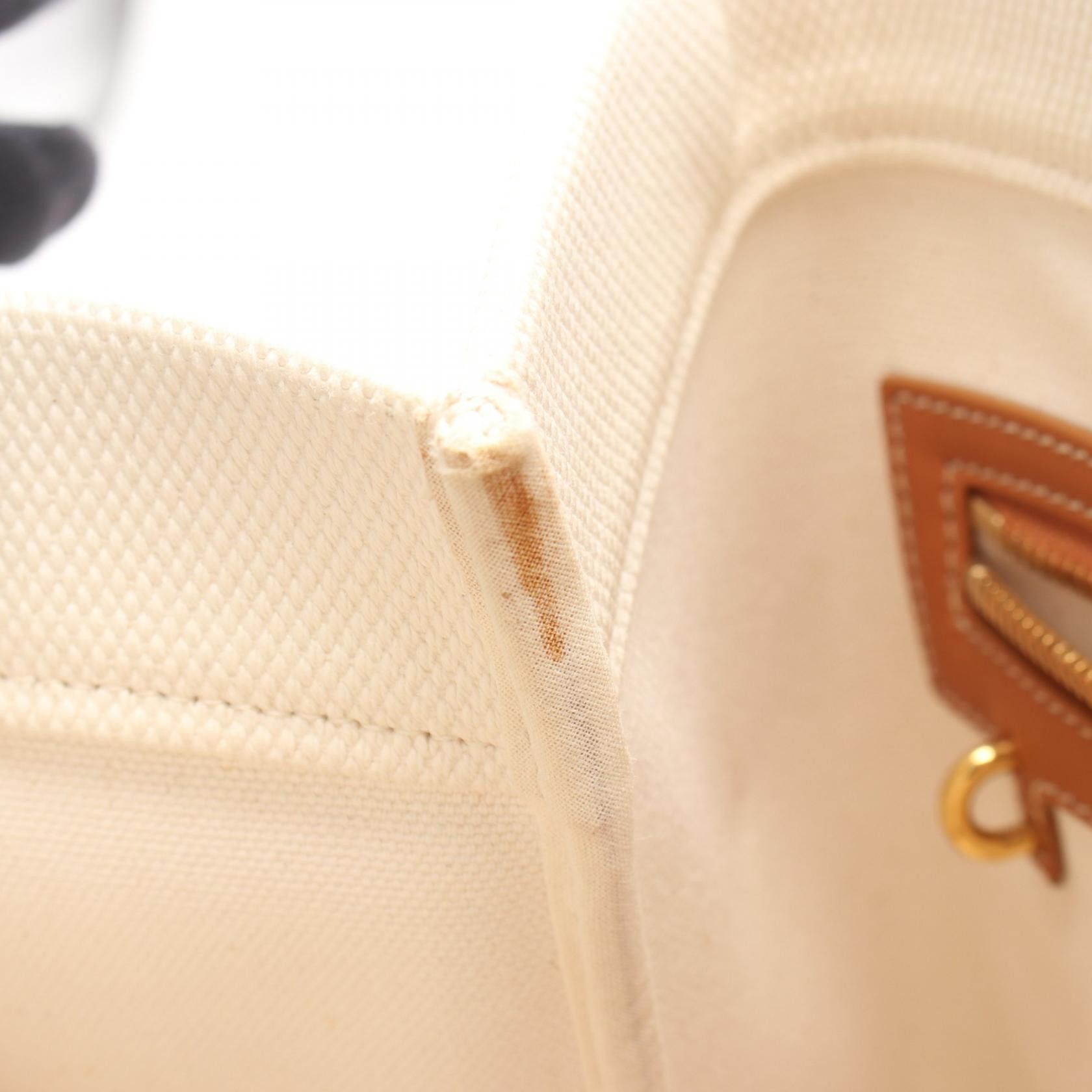 Celine Celine Celine Horizontal Cabas Canvas Leather Tote Bag Canvas Tote Bag 192162BNZ.02NT Size ONE SIZE - 6 Thumbnail