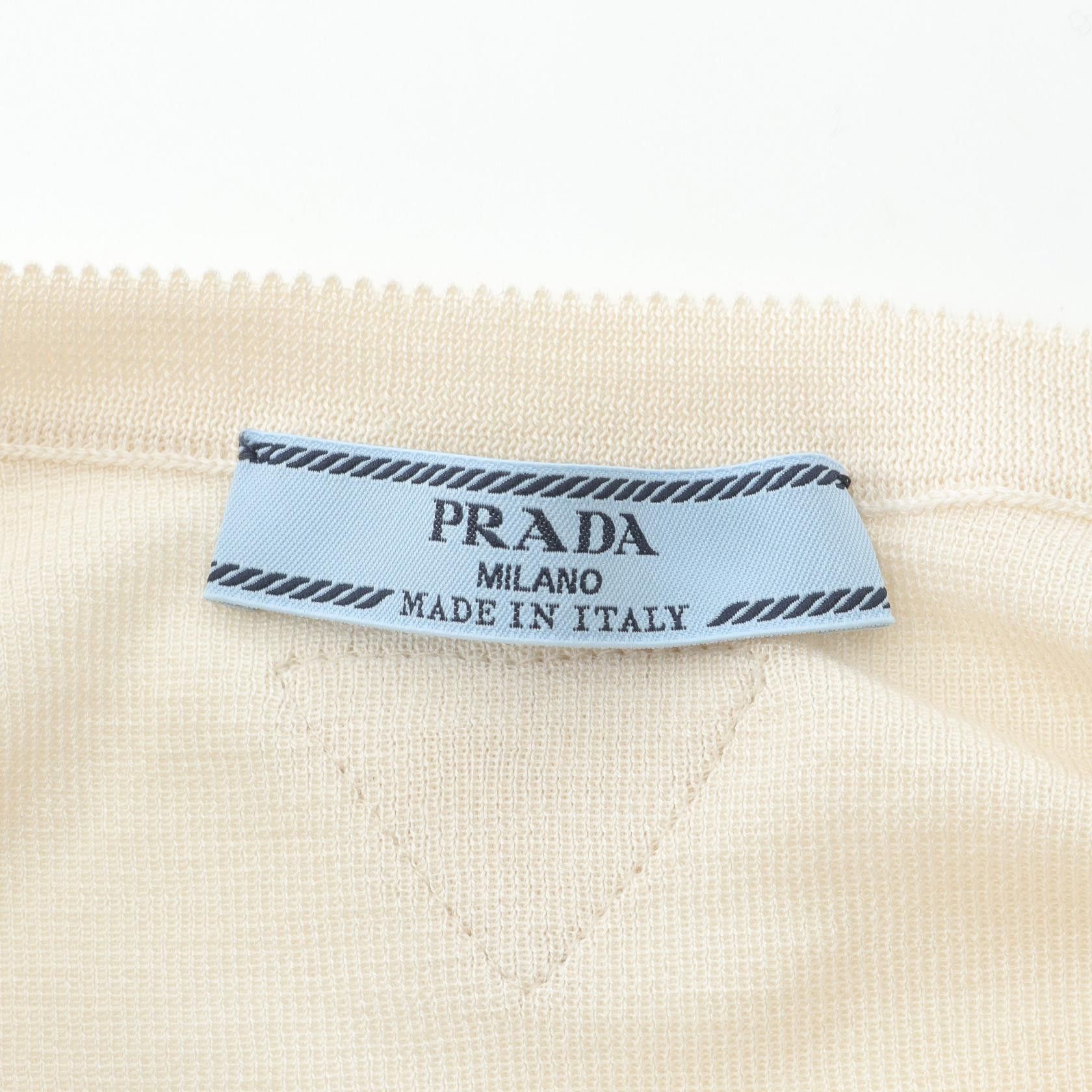 Prada Prada Prada P25N65 Silk Cotton Cardigan Cotton Tops P25N65 Size ONE SIZE - 3 Thumbnail