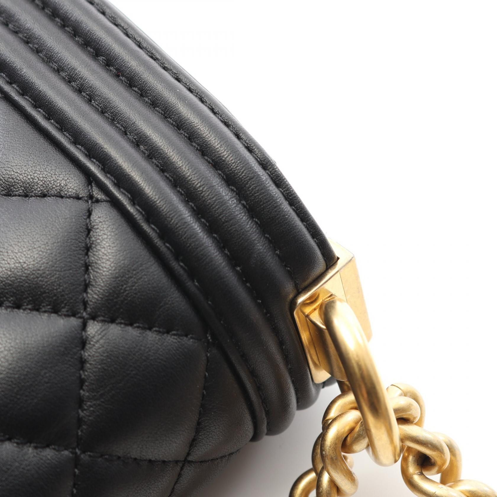 Chanel Chanel Chanel Boy Chanel Lambskin Shoulder Bag Leather Shoulder Bag AS3350 Size ONE SIZE - 7 Thumbnail