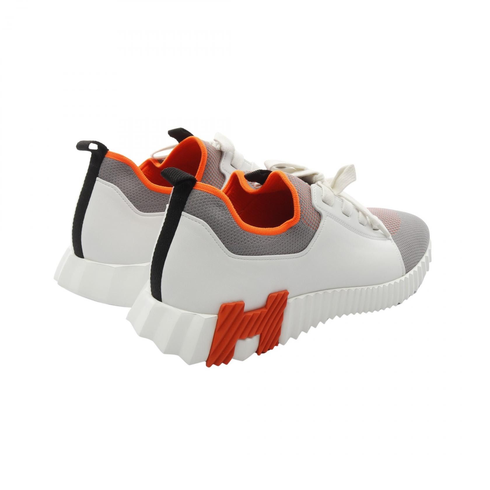 Hermes Hermes Hermes Depart Leather Fabric Sneakers Leather Shoes Size ONE SIZE - 2 Thumbnail