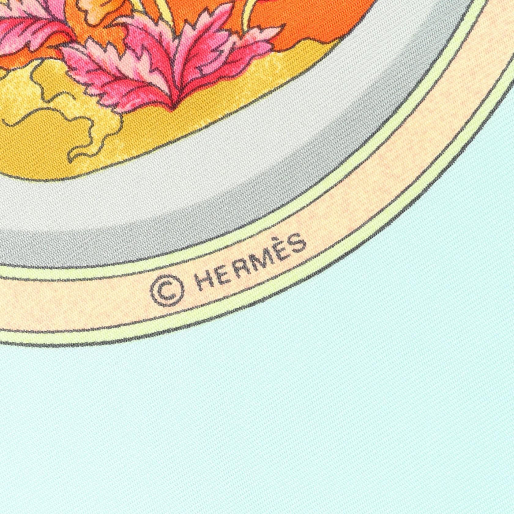Hermes Hermes Hermes pourvu qu’on ait l’ivresse Silk Scarf Cotton Scarf Size ONE SIZE - 2 Thumbnail