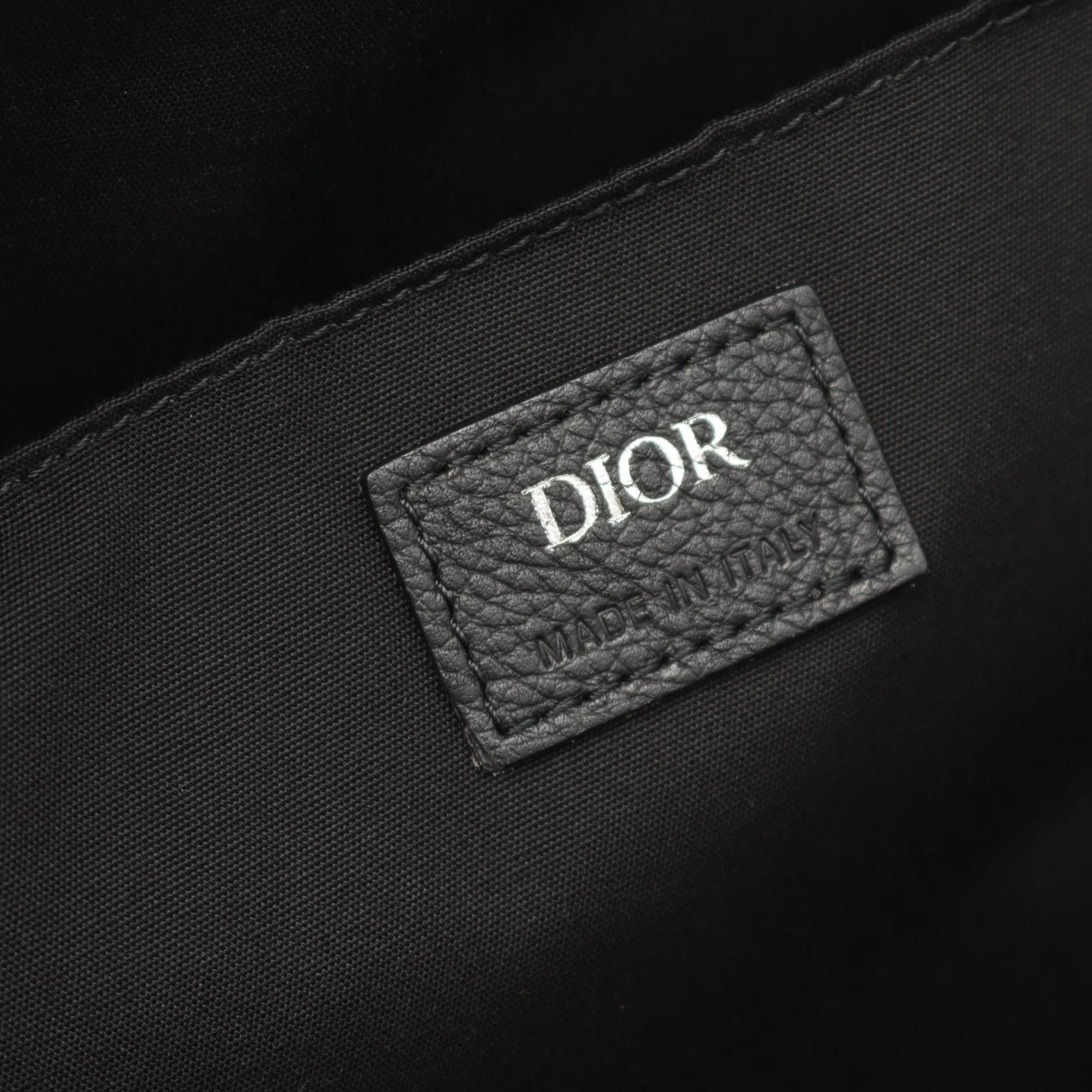 Dior Dior Dior Oblique Jacquard Canvas Leather Backpack Canvas Backpack 1VOBA088YKY_H28E Size ONE SIZE - 4 Thumbnail