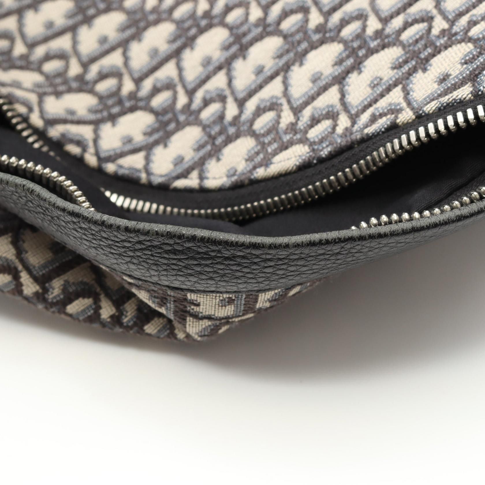 Dior Dior Dior Oblique Jacquard Canvas Leather Backpack Canvas Backpack 1VOBA088YKY_H28E Size ONE SIZE - 9 Thumbnail