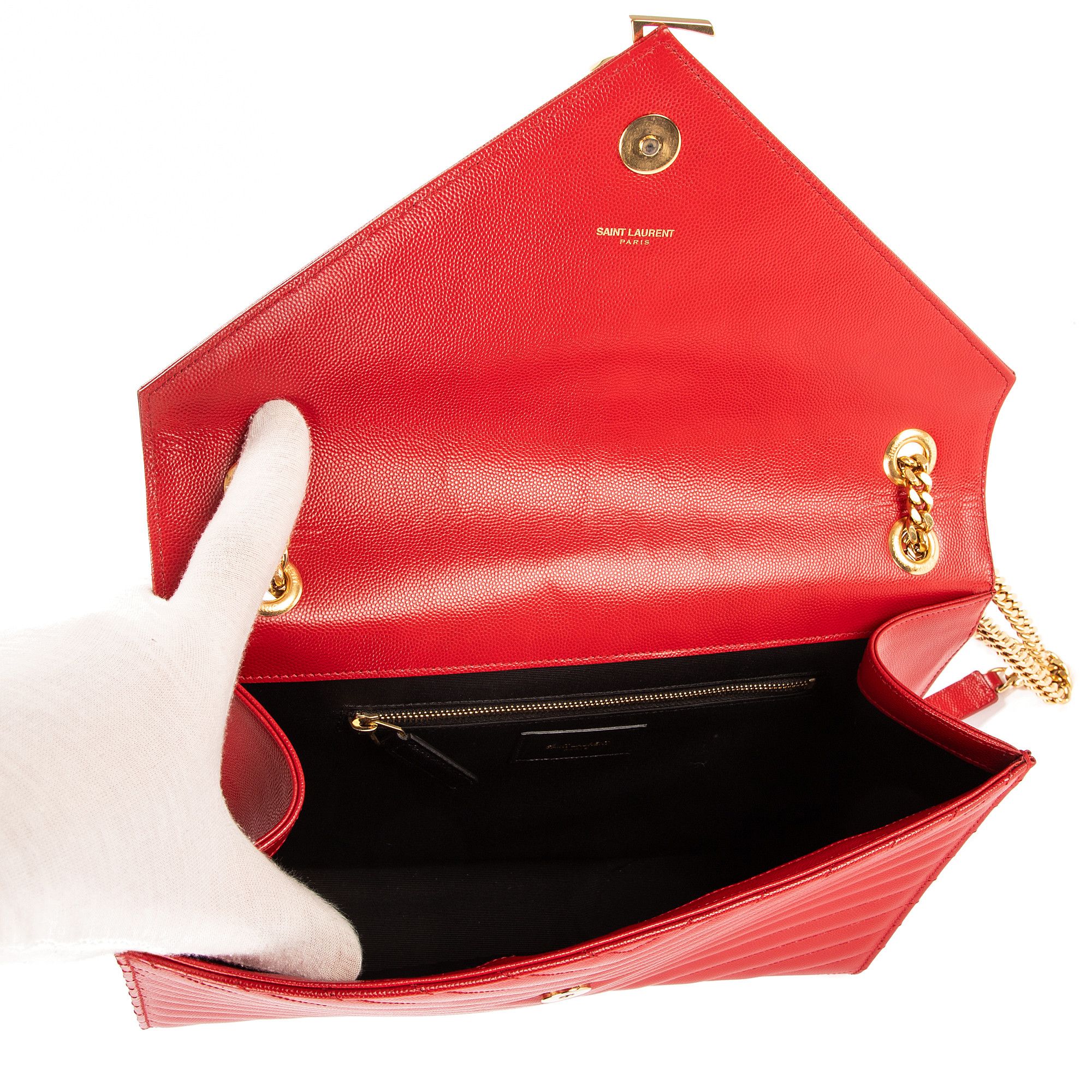 Yves Saint Laurent Enveloppe Wallet On Chain Size ONE SIZE - 9 Thumbnail