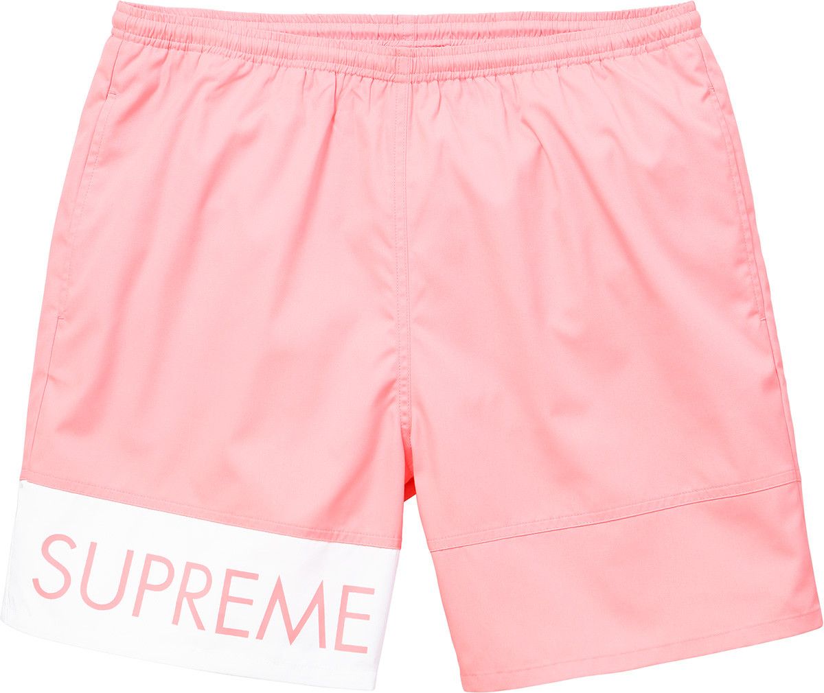 Supreme 2016 SS Supreme Water banner Short Pink | Grailed