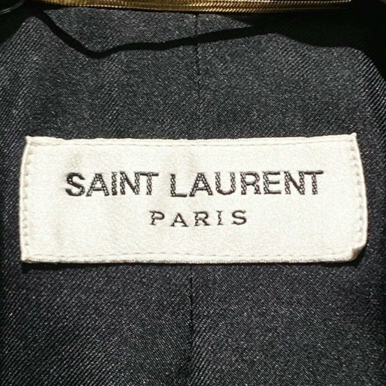 Yves Saint Laurent YSL Women's Wool Silk Embroidered Blazer Size US M / EU 48-50 / 2 - 4 Thumbnail
