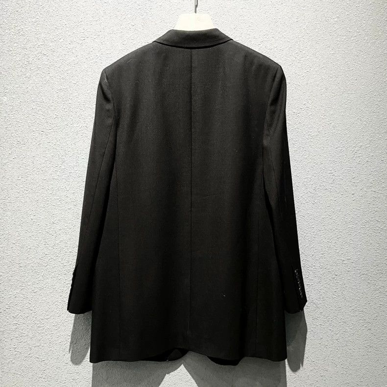 Yves Saint Laurent YSL Women's Wool Silk Embroidered Blazer Size US M / EU 48-50 / 2 - 2 Thumbnail