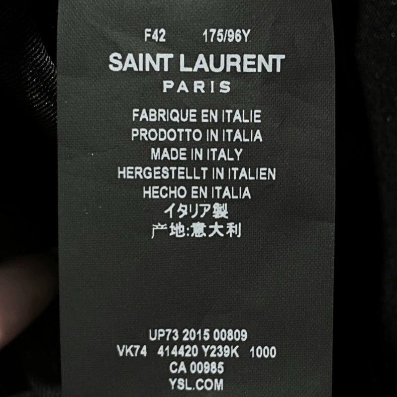 Yves Saint Laurent YSL Women's Wool Silk Embroidered Blazer Size US M / EU 48-50 / 2 - 5 Thumbnail
