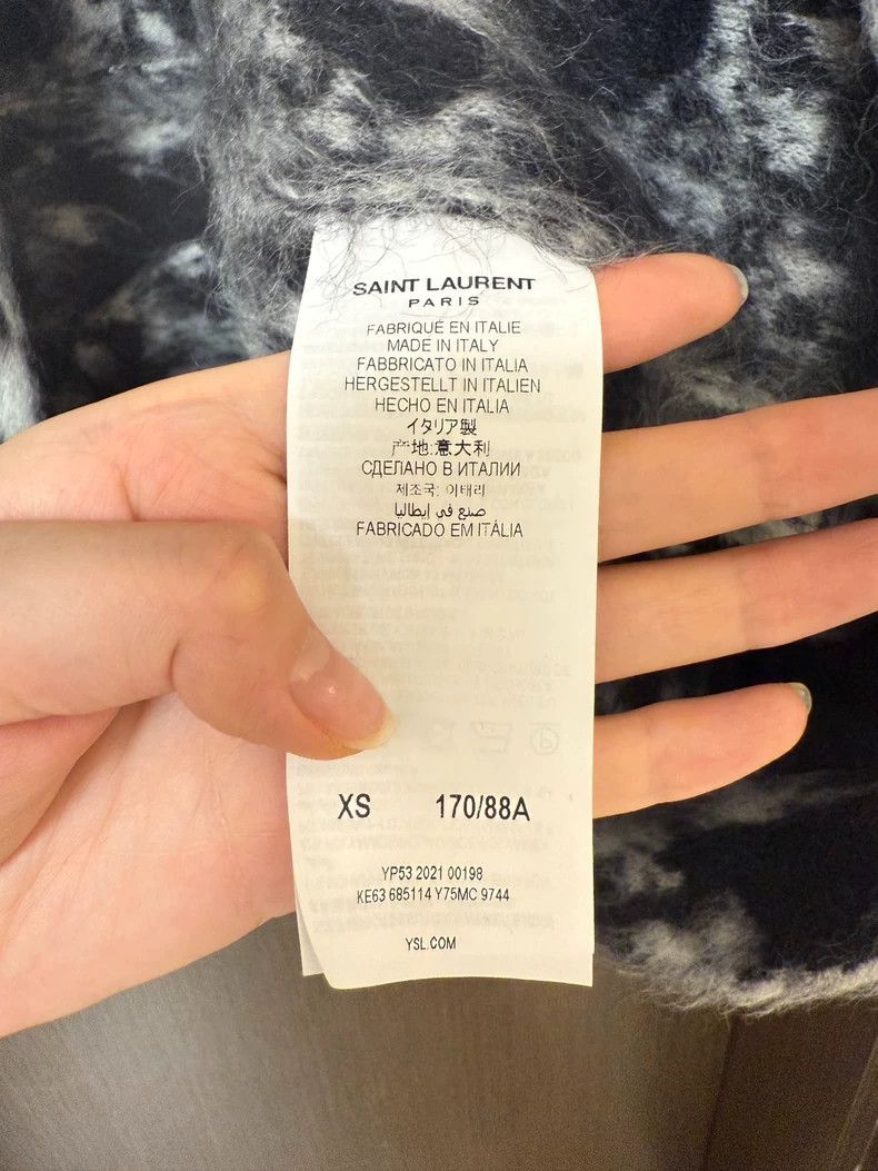 Saint Laurent Paris Saint Laurent Mohair Cardigan Coat Size US XS / EU 42 / 0 - 4 Thumbnail