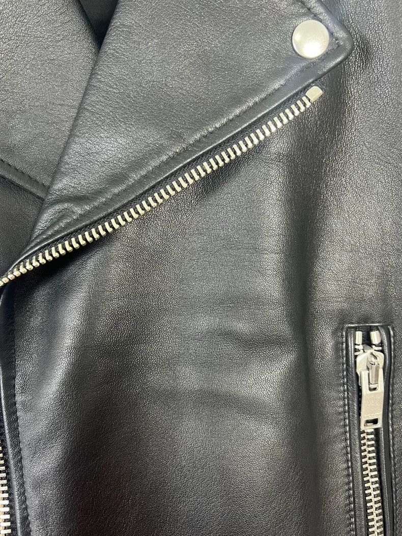 Saint Laurent Paris Saint Laurent Black Leather Biker Jacket Size US L / EU 52-54 / 3 - 4 Thumbnail