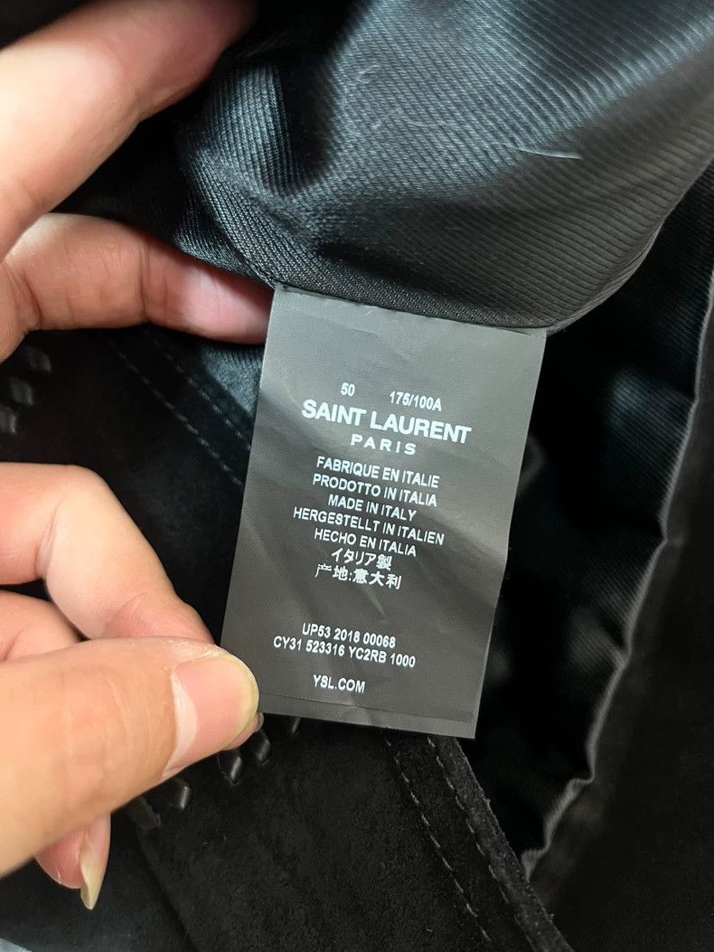 Saint Laurent Paris Saint Laurent Black Suede Leather Jacket Size US L / EU 52-54 / 3 - 6 Thumbnail