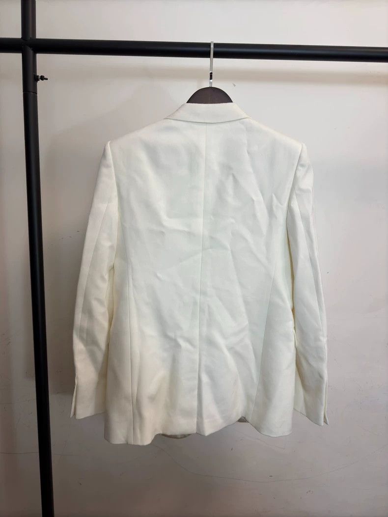 Saint Laurent Paris Saint Laurent White Tuxedo Jacket Size US M / EU 48-50 / 2 - 2 Thumbnail