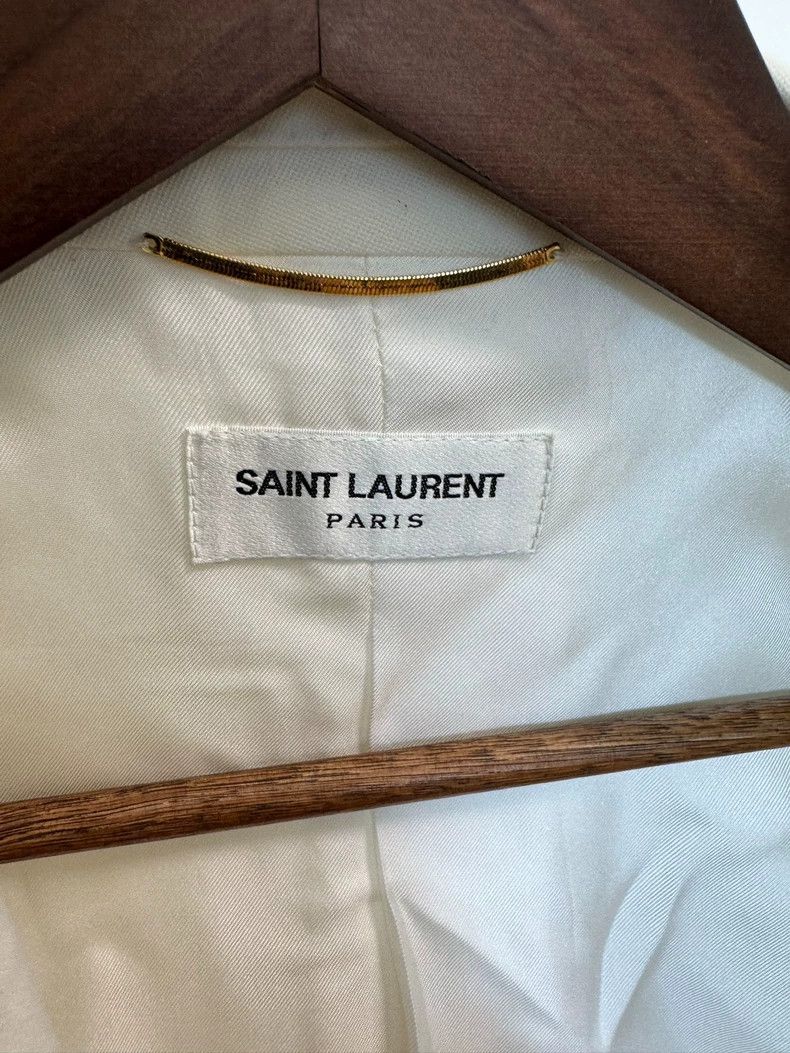 Saint Laurent Paris Saint Laurent White Tuxedo Jacket Size US M / EU 48-50 / 2 - 4 Thumbnail