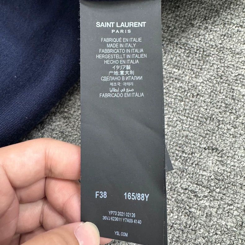 Saint Laurent Paris SLP Embroidered Letter Wool Jacket Size US M / EU 48-50 / 2 - 3 Thumbnail