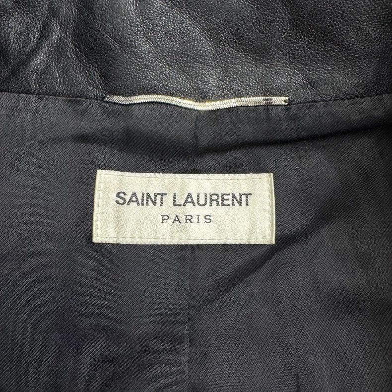 Saint Laurent Paris SLP Black Leather Jacket Size 50 Size US M / EU 48-50 / 2 - 2 Thumbnail