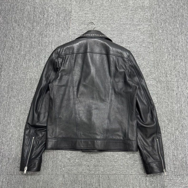 Saint Laurent Paris SLP Logo Studded Lambskin Leather Jacket Size US L / EU 52-54 / 3 - 2 Thumbnail