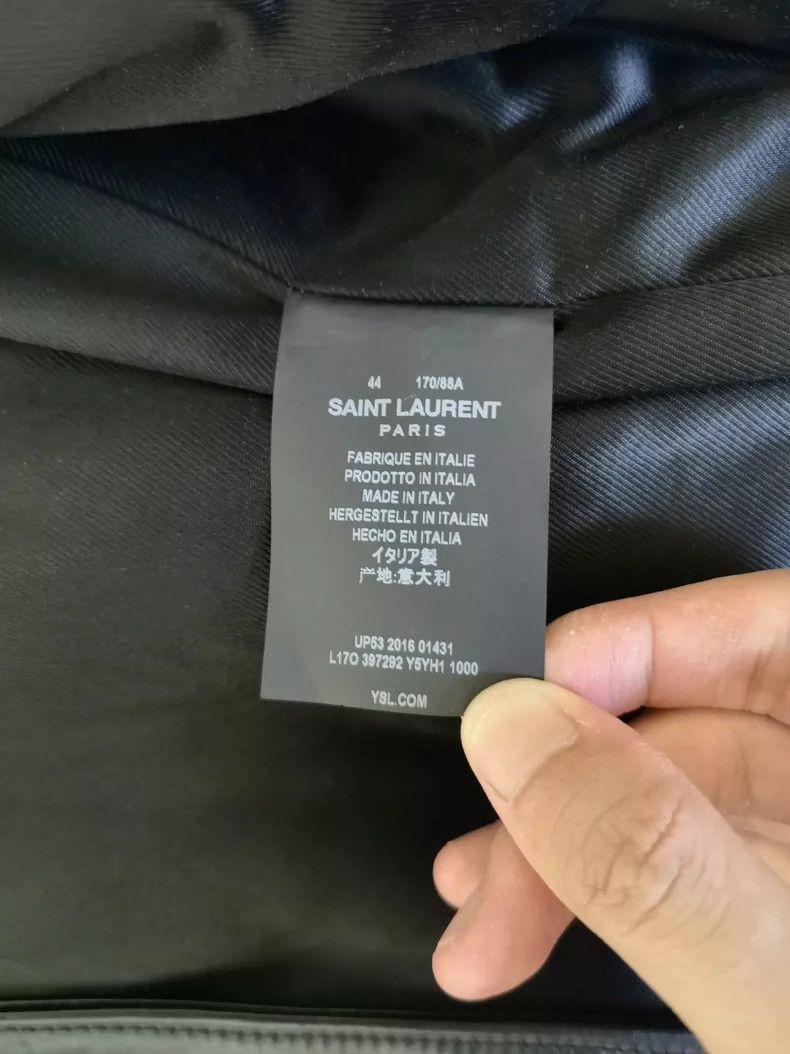 Hedi Slimane Saint Laurent 2017SS L17 Leather Jacket Size US M / EU 48-50 / 2 - 6 Thumbnail