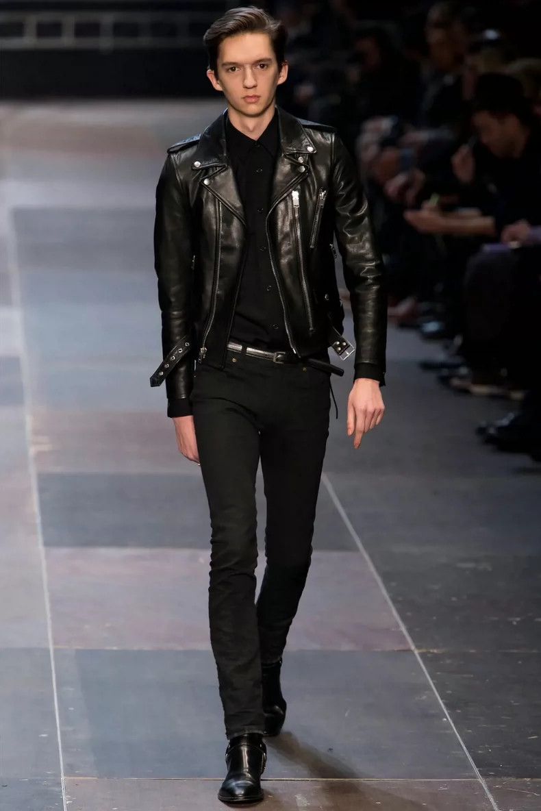 Hedi Slimane Saint Laurent 2017SS L17 Leather Jacket Size US M / EU 48-50 / 2 - 7 Thumbnail