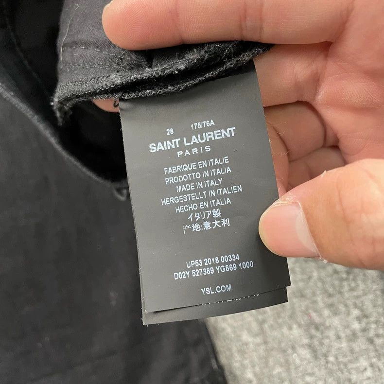 Saint Laurent Paris Saint Laurent Black Skinny Jeans Size US 28 / EU 44 - 5 Thumbnail