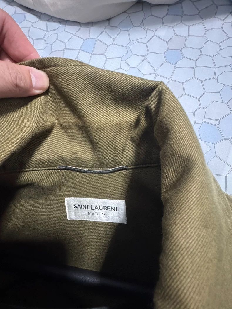 Saint Laurent Paris YSL SLP Vintage Button-Up Shirt Jacket Size US M / EU 48-50 / 2 - 5 Thumbnail
