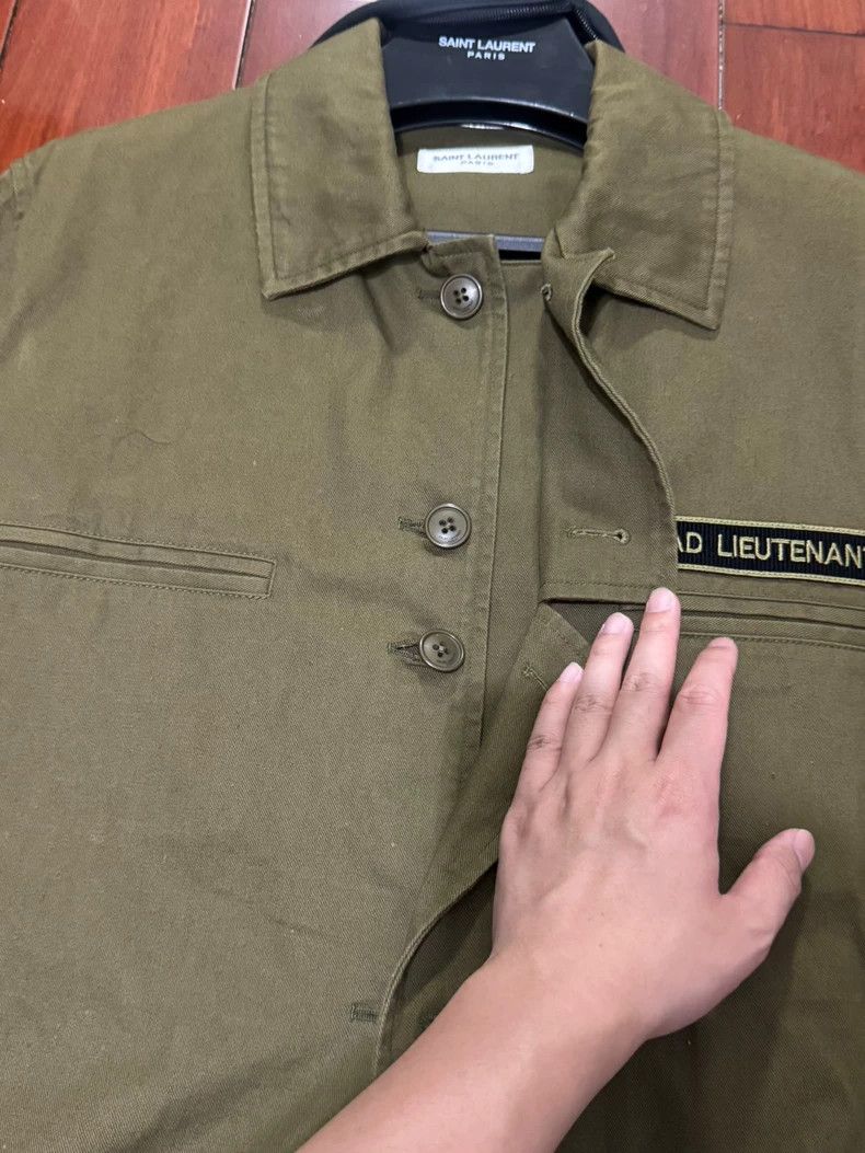 Saint Laurent Paris YSL SLP Vintage Button-Up Shirt Jacket Size US M / EU 48-50 / 2 - 2 Thumbnail