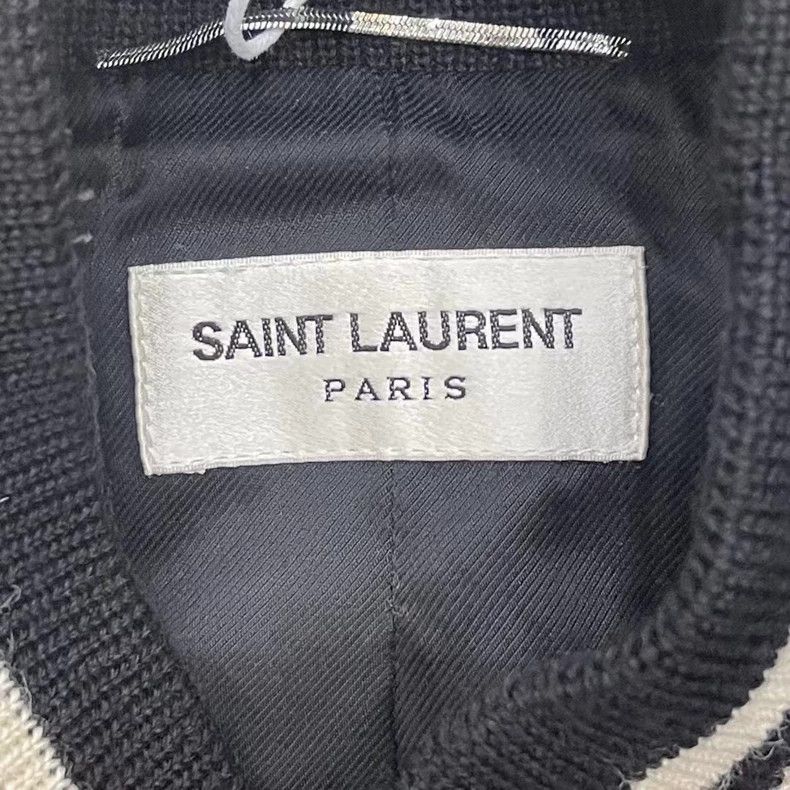 Saint Laurent Paris Saint Laurent Black White Varsity Jacket Size US M / EU 48-50 / 2 - 3 Thumbnail