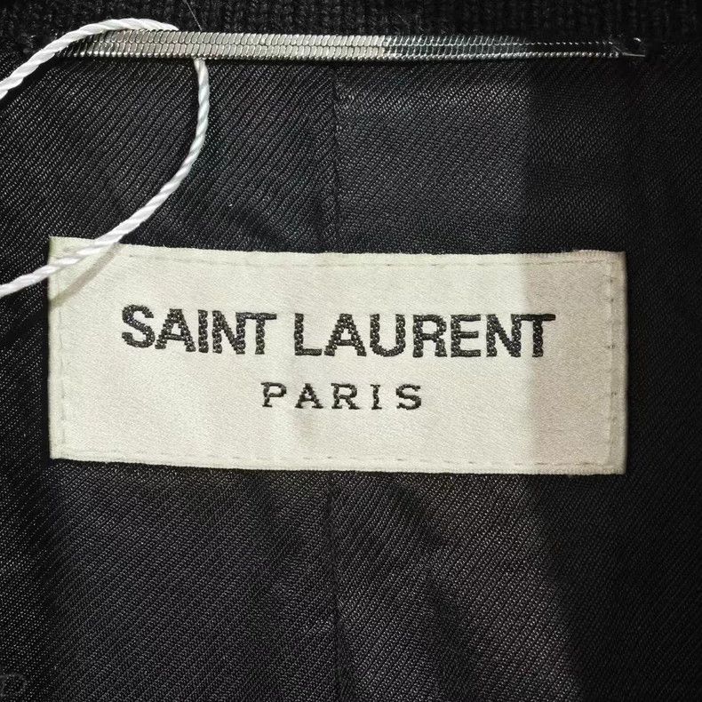 Saint Laurent Paris Saint Laurent Classic Black and White Baseball Jacket Size US M / EU 48-50 / 2 - 3 Thumbnail