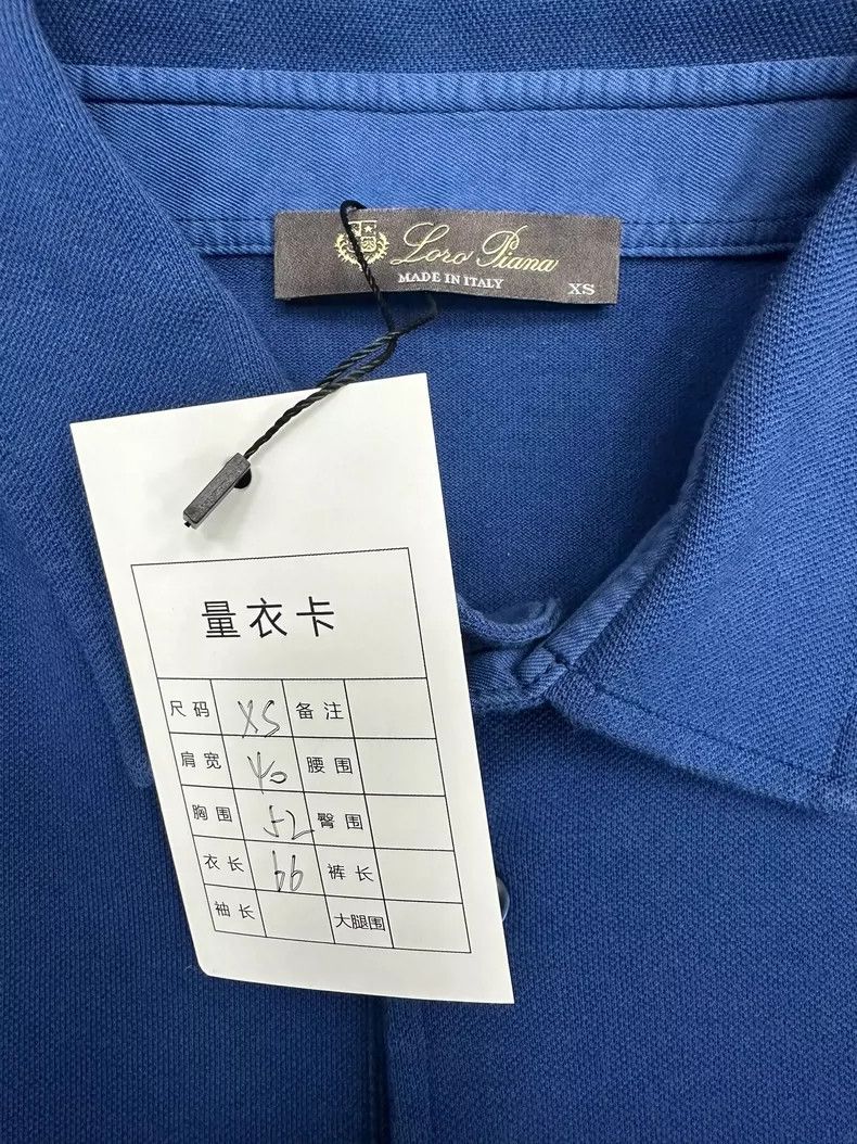 Ermenegildo Zegna Loro Piana Blue Short Sleeve Polo Size US XS / EU 42 / 0 - 2 Thumbnail