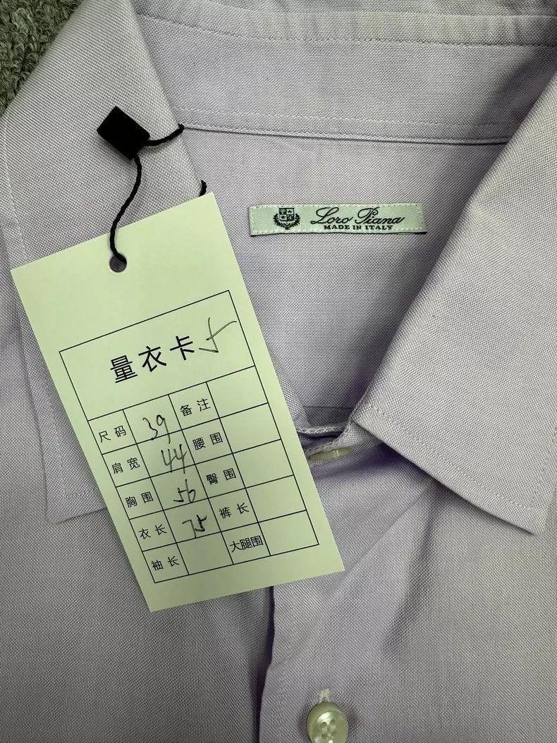 Loro Piana Loro Piana Light Purple Button-Up Shirt Size US M / EU 48-50 / 2 - 3 Thumbnail
