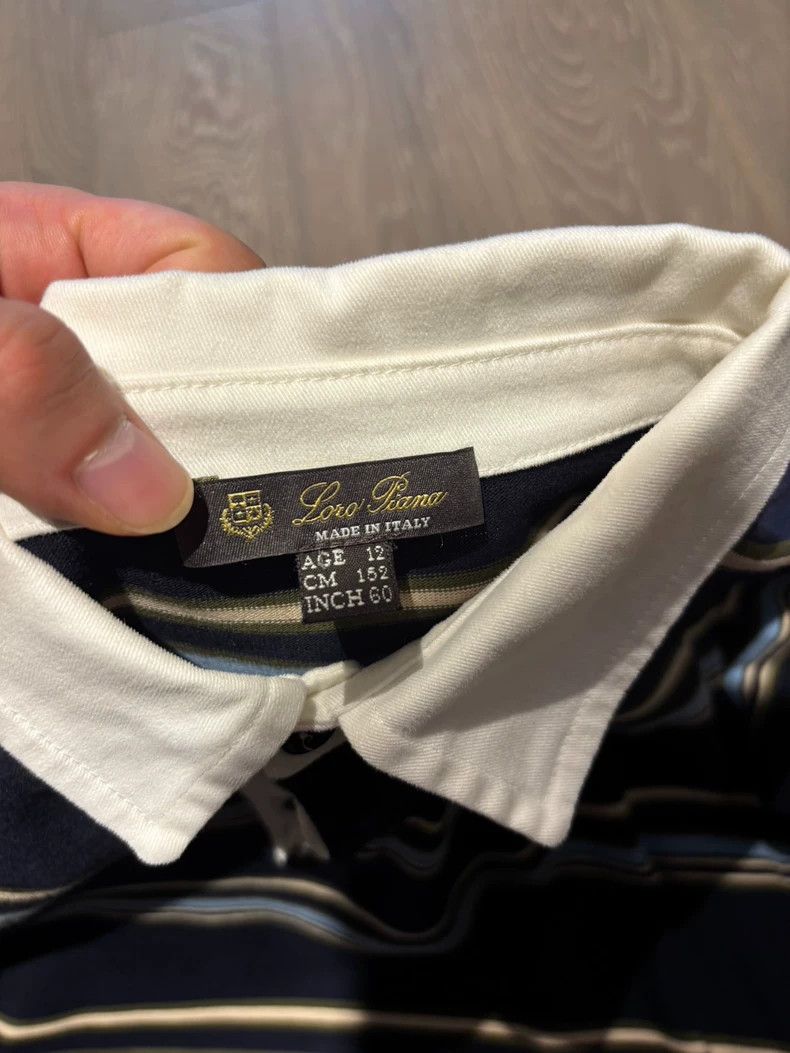 Loro Piana Loro Piana Striped Long Sleeve Polo Size US XXS / EU 40 - 3 Thumbnail