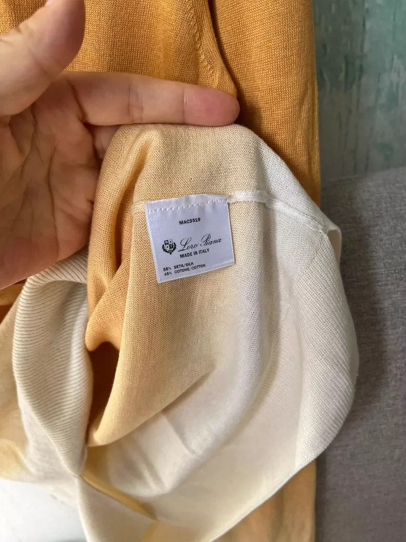 Loro Piana Loro Piana Gradient Silk-Cotton Knit Top Size US S / EU 44-46 / 1 - 4 Thumbnail