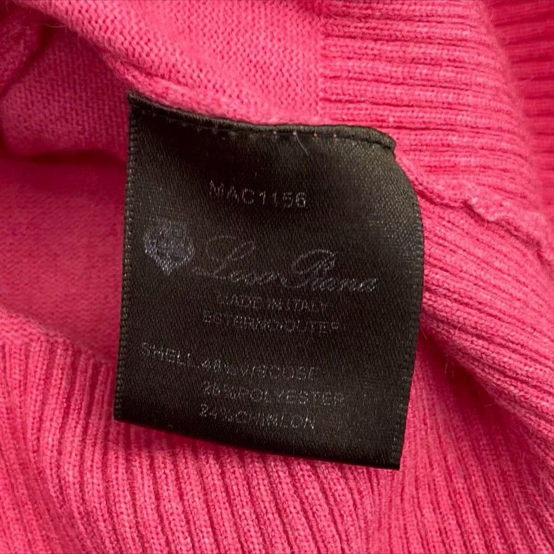 Ermenegildo Zegna Loro Piana Women's Pink Wool Sweater Size US M / EU 48-50 / 2 - 7 Thumbnail