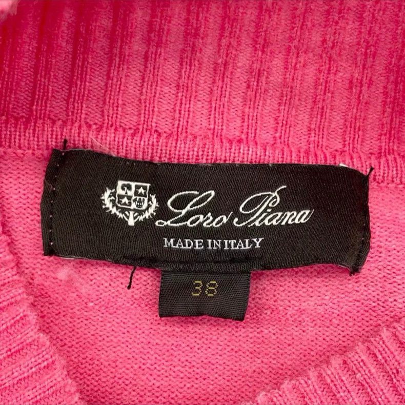 Ermenegildo Zegna Loro Piana Women's Pink Wool Sweater Size US M / EU 48-50 / 2 - 6 Thumbnail
