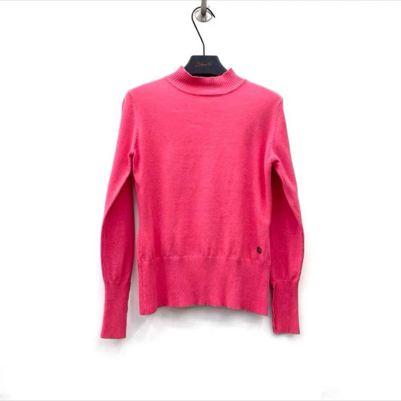 Ermenegildo Zegna Loro Piana Women's Pink Wool Sweater Size US M / EU 48-50 / 2 - 2 Thumbnail
