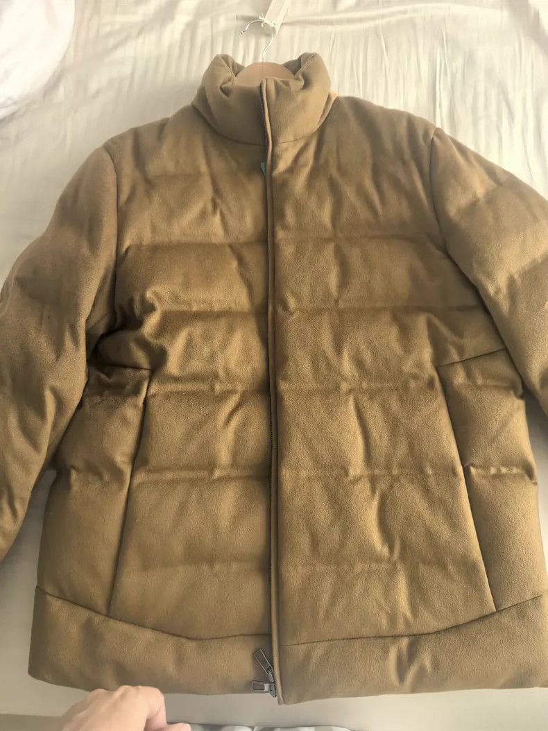 Loro Piana Loro Piana Men's Beige Down Jacket Size US L / EU 52-54 / 3 - 4 Thumbnail