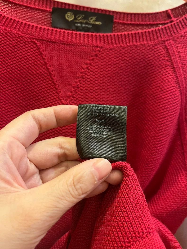 Loro Piana Loro Piana Women's Red Sweater Size US XS / EU 42 / 0 - 6 Thumbnail
