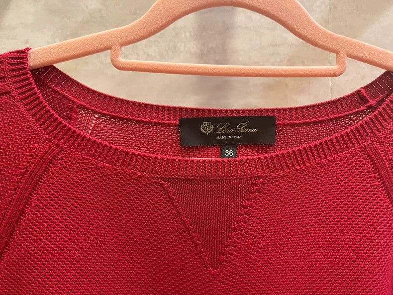 Loro Piana Loro Piana Women's Red Sweater Size US XS / EU 42 / 0 - 3 Thumbnail