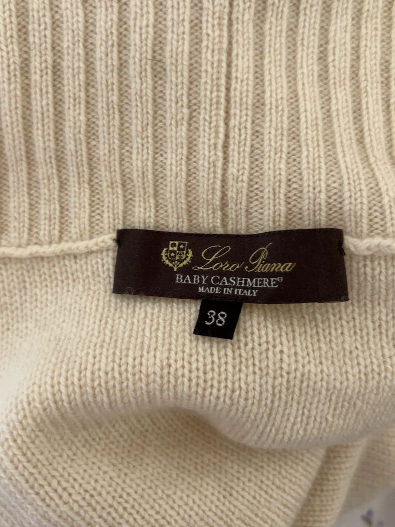 Ermenegildo Zegna Loro Piana Babycashmere Cable Knit Sweater Size US M / EU 48-50 / 2 - 5 Thumbnail