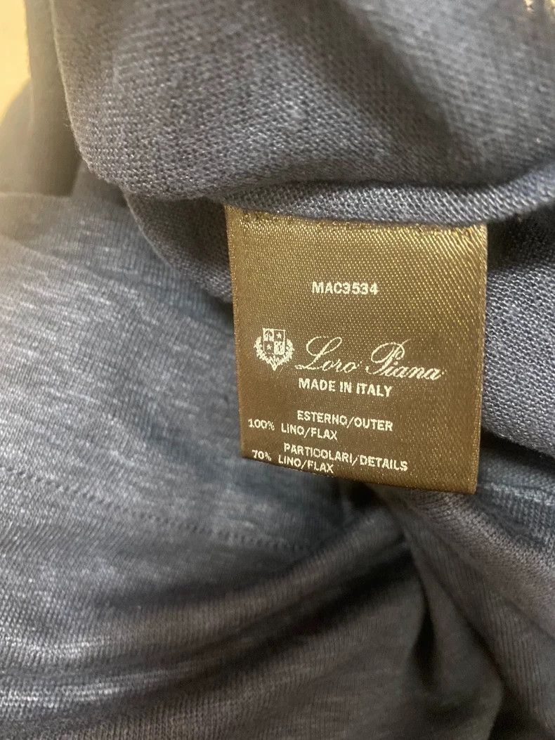 Ermenegildo Zegna Loro Piana Women's Linen Short-Sleeve Top Size US M / EU 48-50 / 2 - 3 Thumbnail