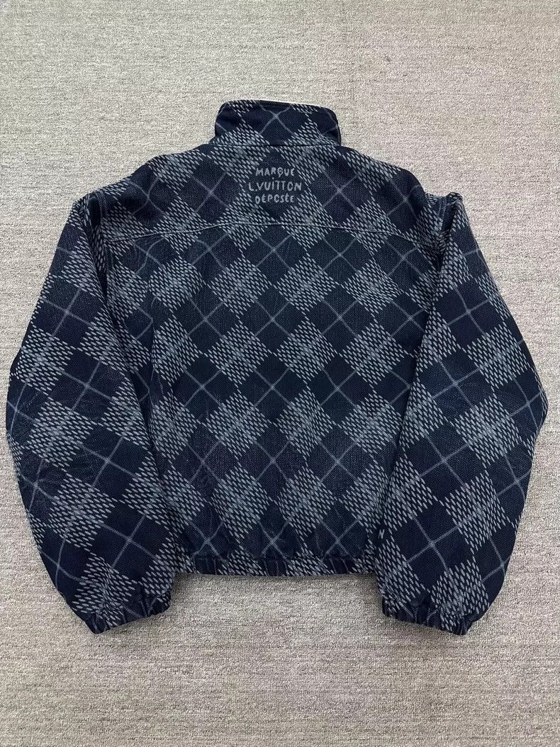 Louis Vuitton Louis Vuitton Argyle Pattern Zip Jacket Size US XL / EU 56 / 4 - 3 Thumbnail