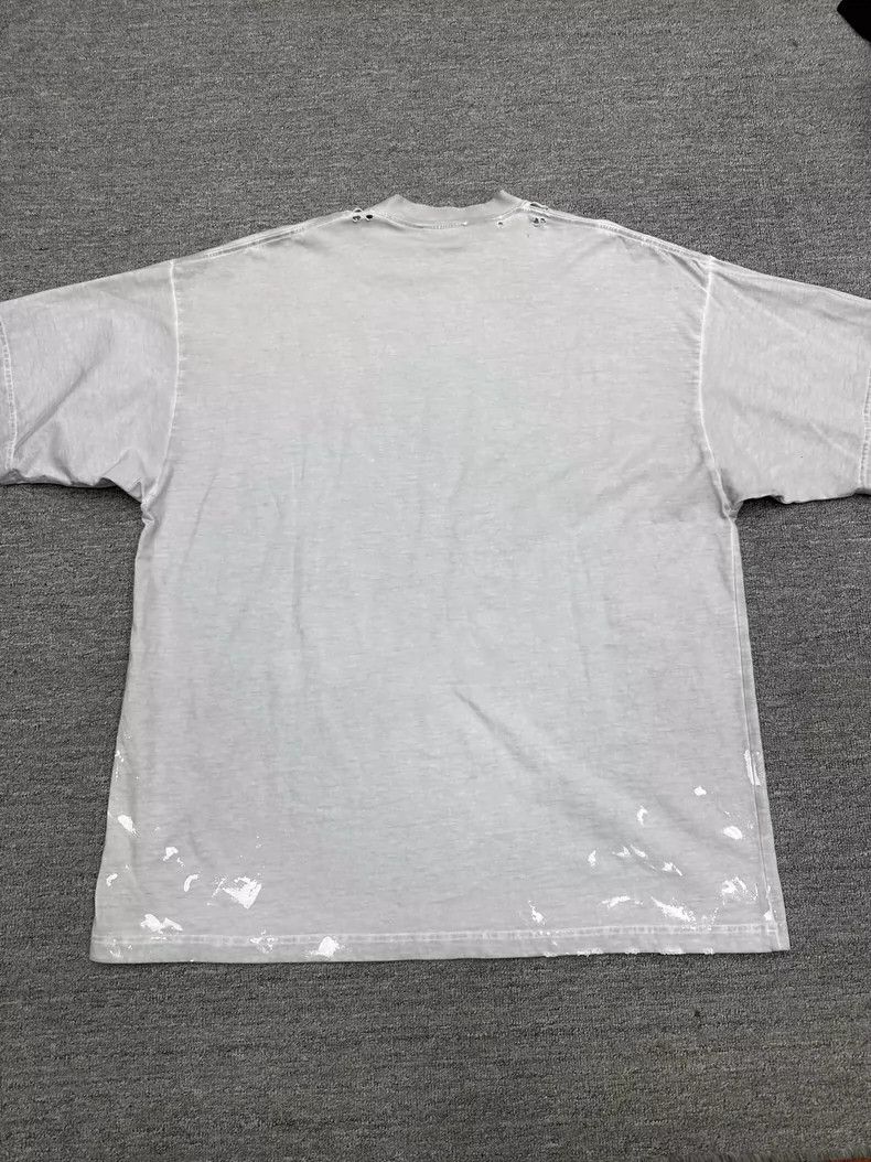 Balenciaga Balenciaga Paint Splatter Logo Short Sleeve Tee Size US M / EU 48-50 / 2 - 2 Thumbnail