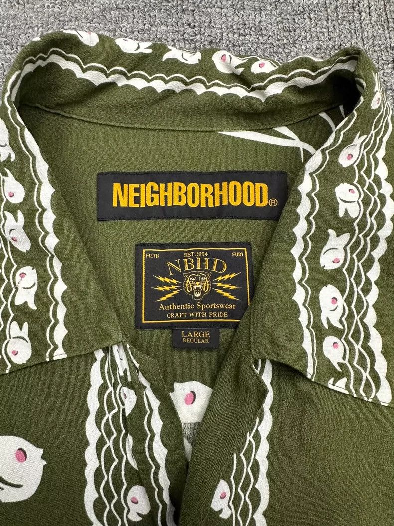 Neighborhood Neighborhood Goldfish Print Short Sleeve Shirt Size US L / EU 52-54 / 3 - 3 Thumbnail