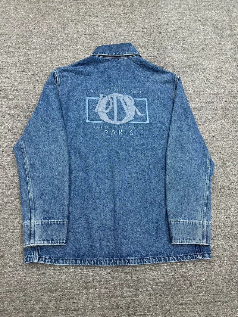 Dior Dior Distressed Pocket Denim Jacket Size US XL / EU 56 / 4 - 2 Thumbnail