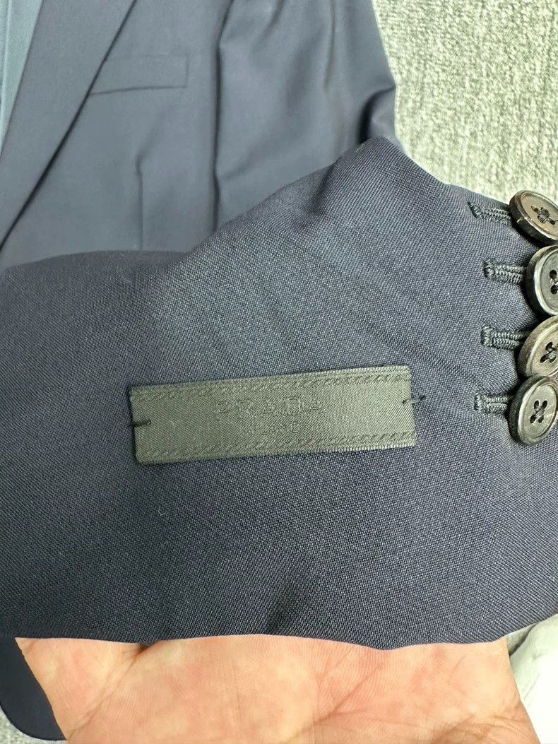 Prada Prada Sleeve Logo Formal Blazer Size US M / EU 48-50 / 2 - 2 Thumbnail