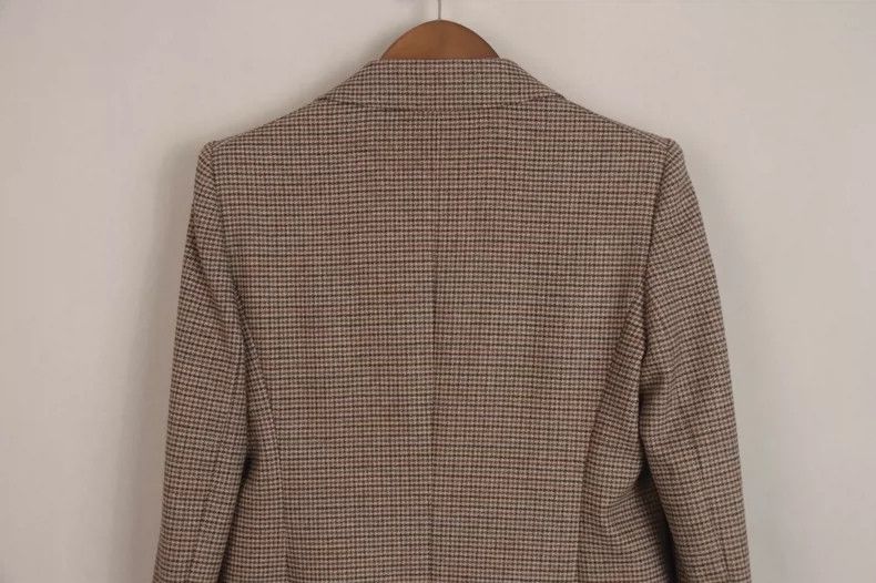 Max Mara MaxMara Ricamo Wool Plaid Blazer Size US M / EU 48-50 / 2 - 4 Thumbnail