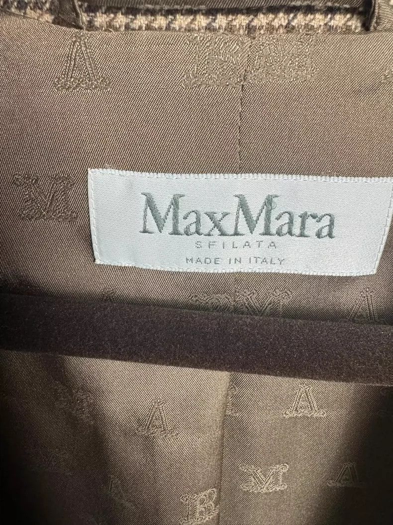 Max Mara MaxMara Ricamo Wool Plaid Blazer Size US M / EU 48-50 / 2 - 5 Thumbnail