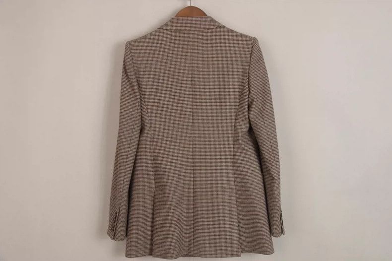 Max Mara MaxMara Ricamo Wool Plaid Blazer Size US M / EU 48-50 / 2 - 3 Thumbnail